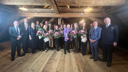 Hermann Bareiss sowie Hannes und Britta Bareiss