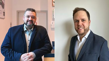 Porträts von Marcel Kühnöhl und Peter Wirbelauer