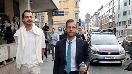 Jimi Blue Ochsenknecht mit seinem Anwalt Matthias Holzmann