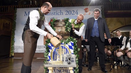 Maibockanstich 2024 im Hofbräuhaus München