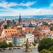 Blick auf die Erfurter Innenstadt in Thüringen.