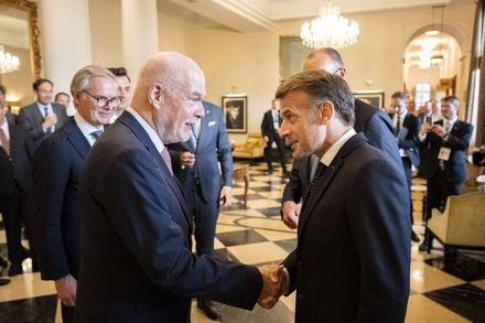 Thomas H. Althoff und Emmanuel Macron