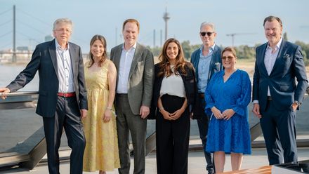Christian Frank, Meike Folkerts, Dr. Stephan Keller, Ahlem Sehili-Klüh, Dr. Andreas Gassen, Manuela Gassen, Frank Theobald