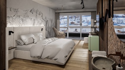 Musterzimmer im Motel glockna