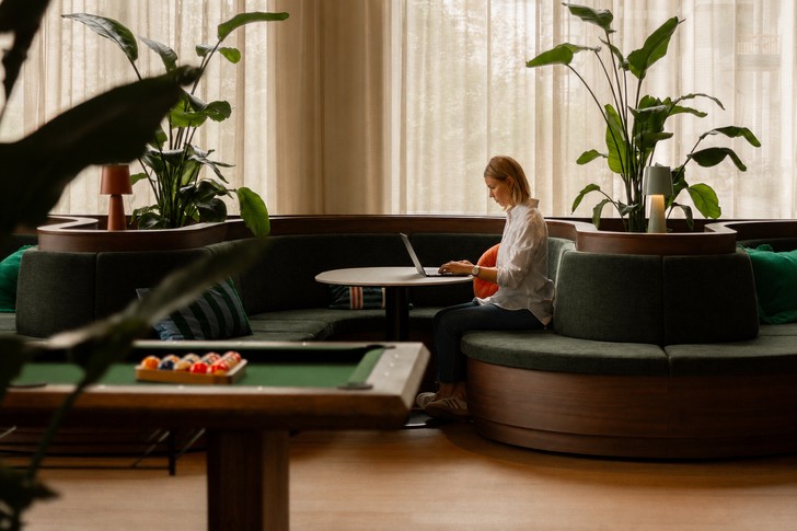 Coworking-Bereich im Habyt Vienna