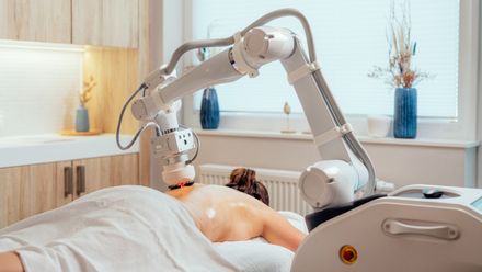 Massageroboter im Einsatz