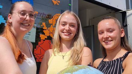 Celine Patzak, Josephin Bauer und Laura-Sophie Kubot