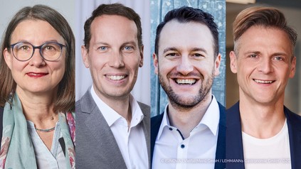 Prof. Dr. Jana Rückert-John, Markus Grube, Stefan Lehmann und Dr. Marcel Klinge