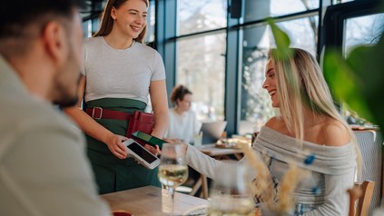 Bezahlen im Restaurant