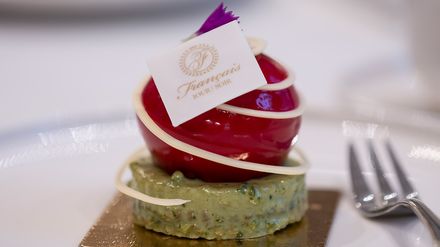 Dessert auf Teller