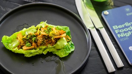 Food auf Teller bie der Berlin Food Week