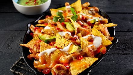 Nachos auf Teller
