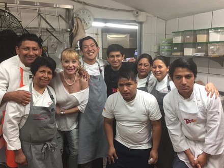 Astrid Gutsche in der Küche des Astrid et Gastón in Lima