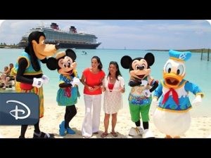 Castaway Cay auf den Bahamas mit Disneyfiguren