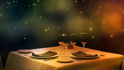 Ein Tisch in einem Sternerestaurant