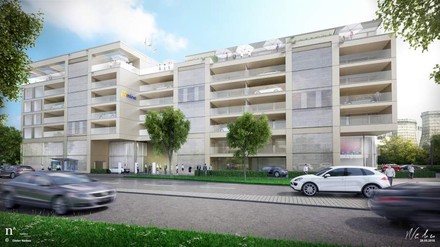 Computeranimation der Carlofts des Düsseldorfer B’Mine Hotels