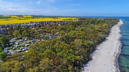 Luftaufnahme des Camping Park Kühlungsborn