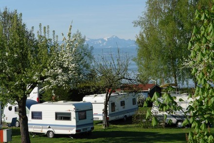 Bergsicht vom Campingplatz