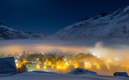 Nachtpanorama von Andermatt