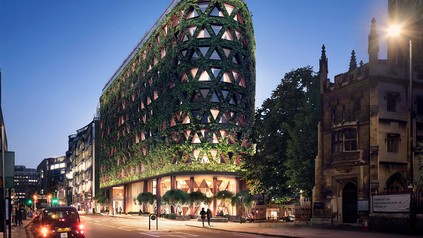 Ein komplett von der Natur eingewachsenes Hotel