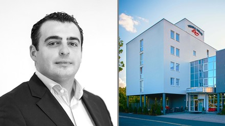 Ruslan Husry, CEO der HR Group, Außenansicht des Vienna House Easy Amberg
