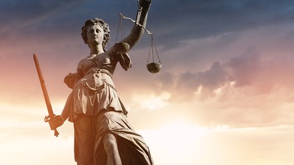 Die Statue der Justitia