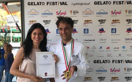 Celal Karaarslan bei der Preisverleihung der Gelato Challange