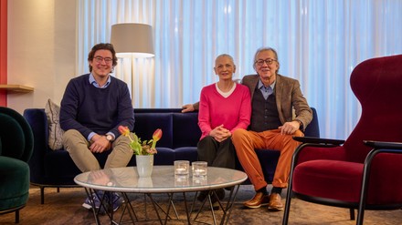 Maria Mintrop mit Ihrem Ehemann Harald rechts und Sohn Moritz (links). (Foto: © Soenne)