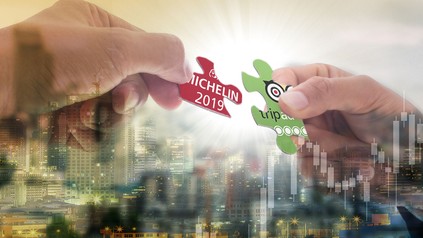 Die beiden Logos von Michelin und Tripadvisor