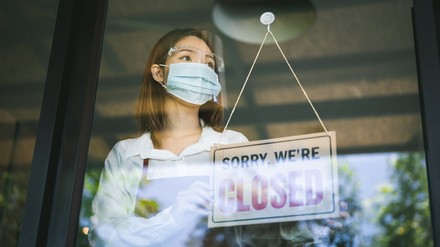 ein geschlossenes Restaurant