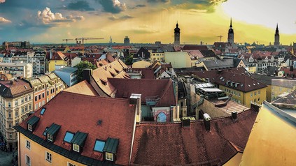 Die Kulisse einer Stadt