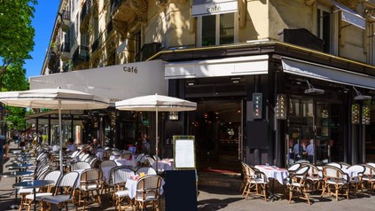 Ein Café von aussen