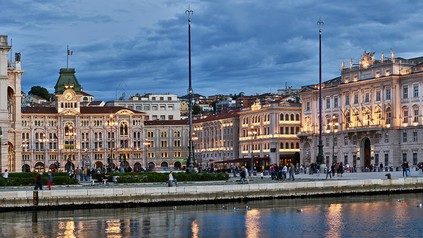 Grand Hotel Duchi d'Aosta an der Piazza Unità d'Italia von Triest