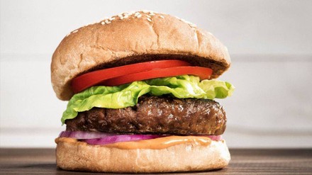 Ein vegetarischer Burger von Beyond Meat