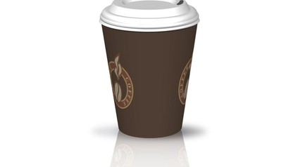 Ein Kaffeebecher