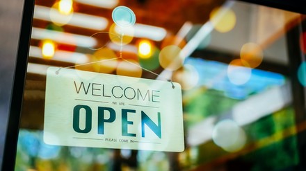 Ein offenes Restaurant