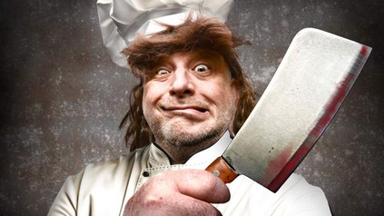 Koch mit Messer