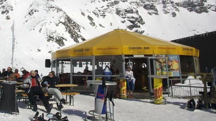 Schirmbar am Mölltaler Gletscher