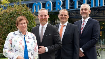 Dr. Monika Gommolla, Roland Elter, Erik van Kessel und Hendrik Förster