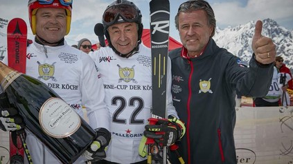 Rudolf Obauer, Hans Haas und Thomas Schreiner beim 20. Sterne-Cup der Köche in Ischgl