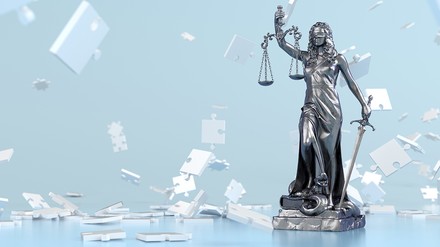 Die Statue der Justitia
