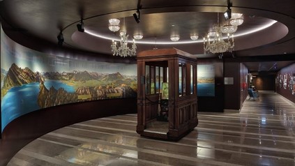 Eine historische Hotel-Lobby