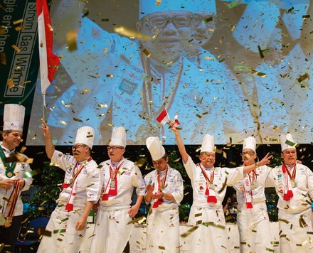 Das Gewinnerteam 2016 der Olympiade der Köche, Internationale Kochkunstausstellung (IKA)