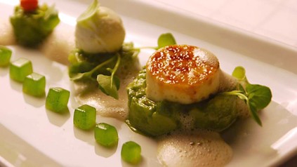 Edle Speisen auf einem Teller