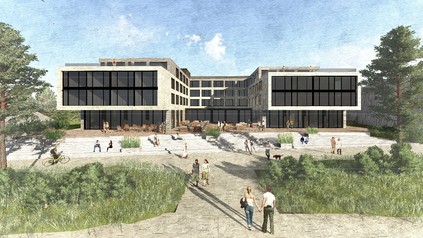 Digitaler Entwurf eines neuen Hotels in St. Peter-Ording