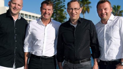 Die vier Geschäftsführer der Enchilada Gruppe Torsten Petersen, Hermann Weiffenbach, Karsten Rüdiger und Karsten Rupp