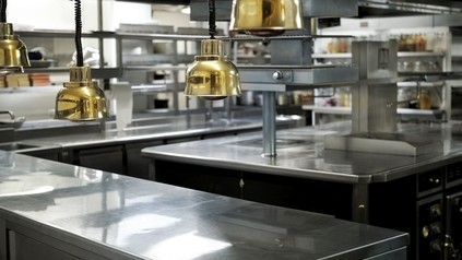 Eine leere Restaurantküche