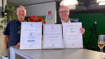 Auszeichnungen Atrium Hotel Mainz