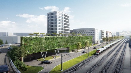 Rendering der Rosenheimer Lokhöfe