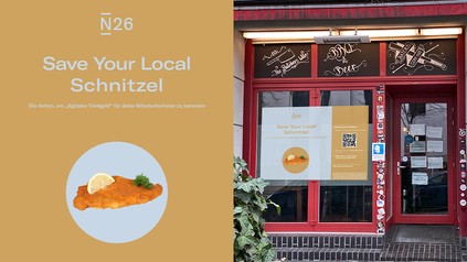 Banner der Aktion "Save your local Schnitzel"